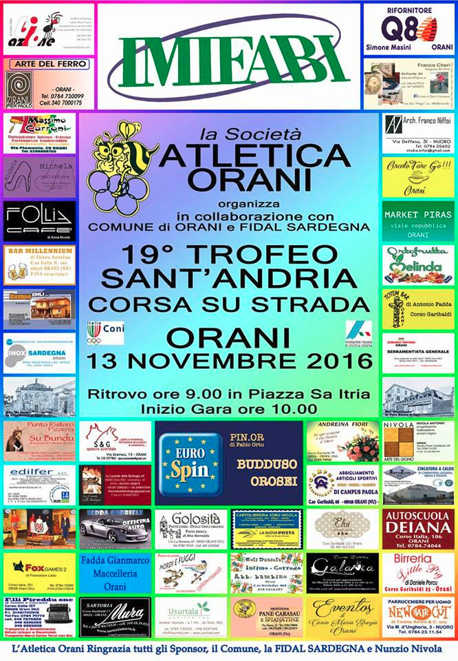 Manifesto Trofeo Sant'Andria - Orani