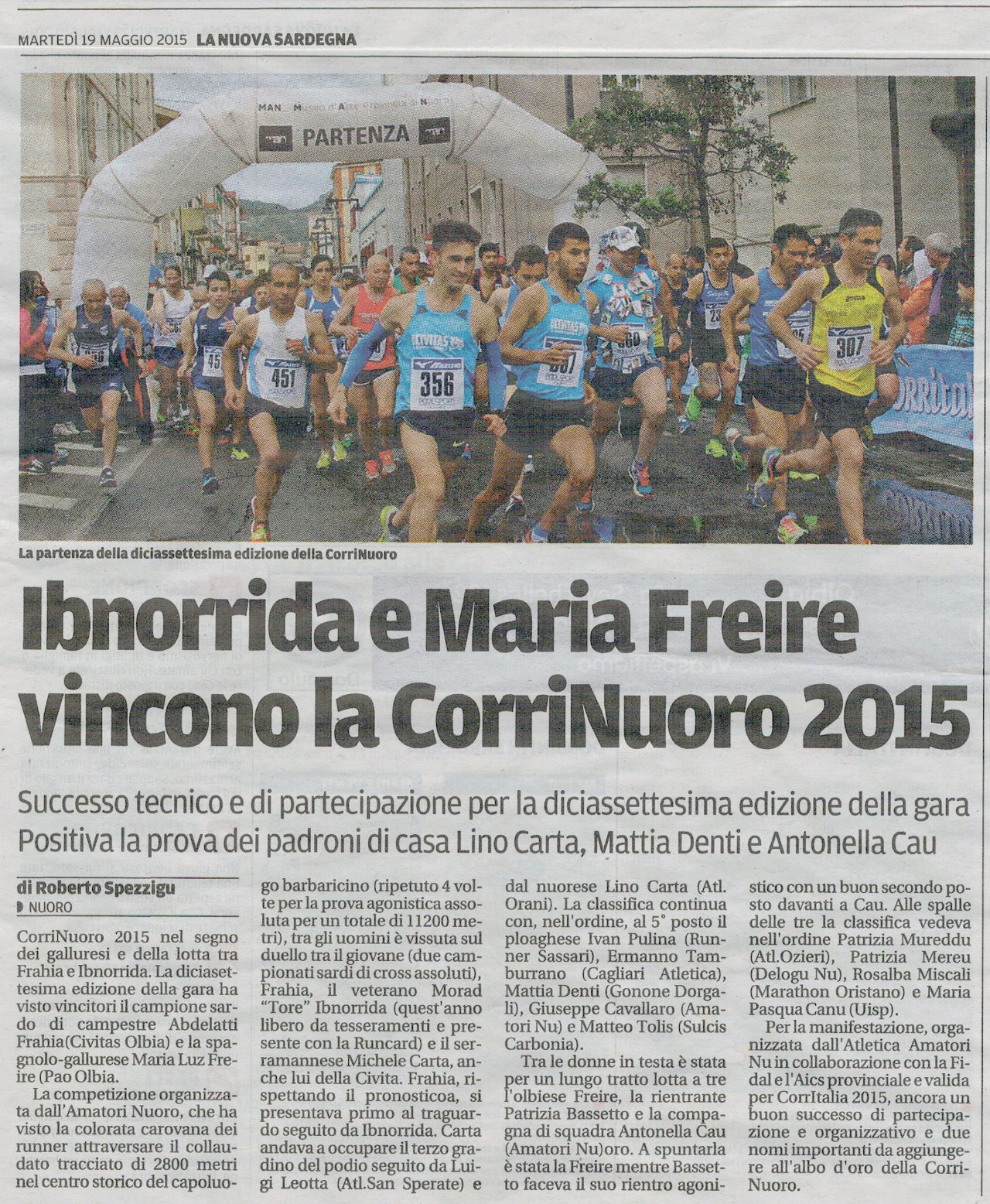 La Nuova Sardegna 19/05/2015
